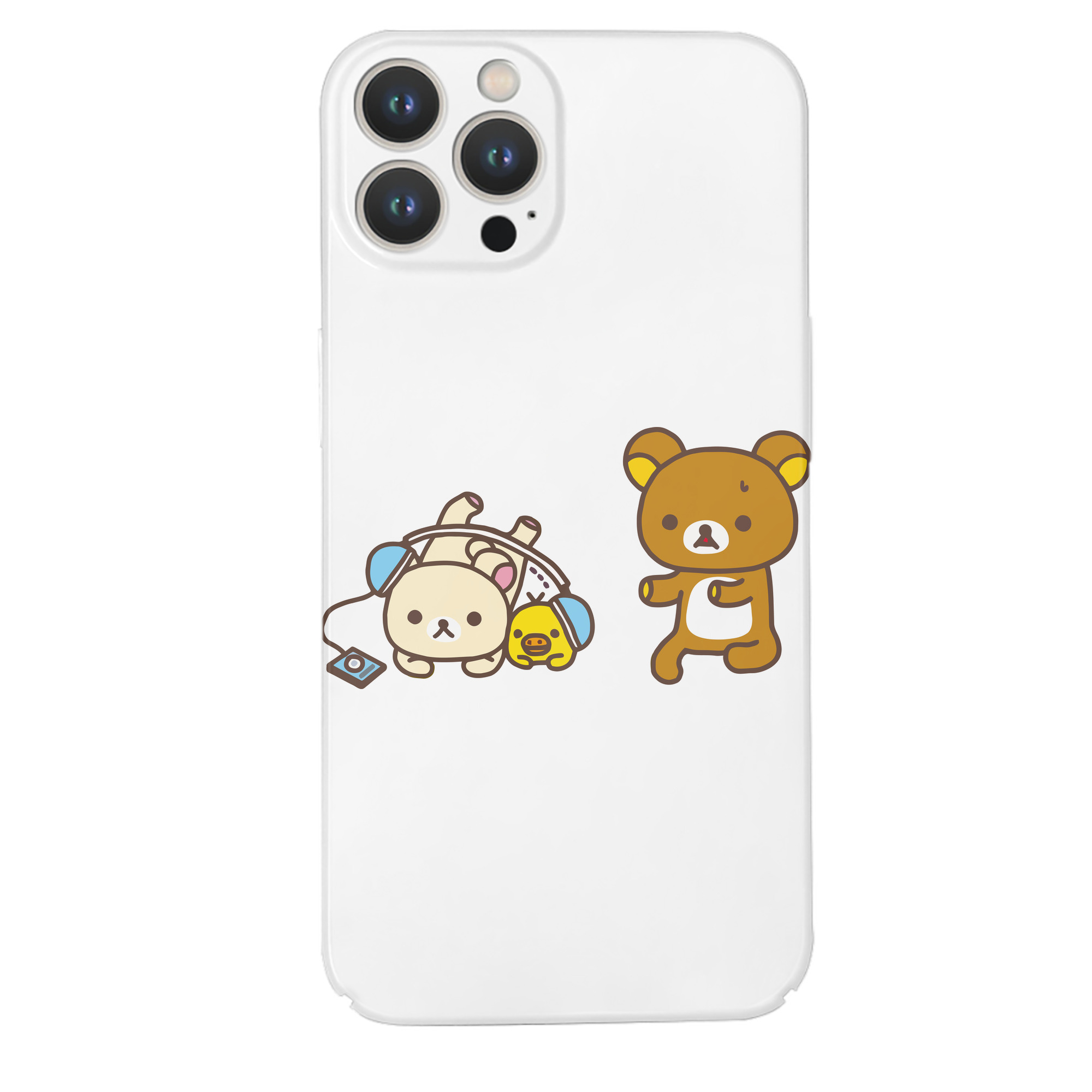 （画像用） リラックマ リラックマ キイロイトリ Rilakkuma Korilakkuma Kiiroitori 【iPhone 14シリーズ対応】ハードケース